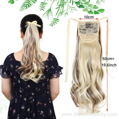 Loose Wave Ombre Synthetic Hair Ponytail Clip-In Hairpiece